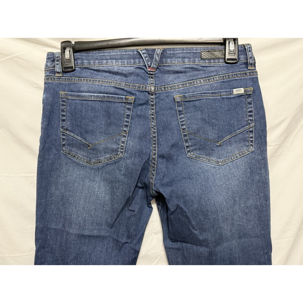 Vans Skinny Jeans Mens 30x30 Blue Distressed Stretch Denim - Picture 10 of 16